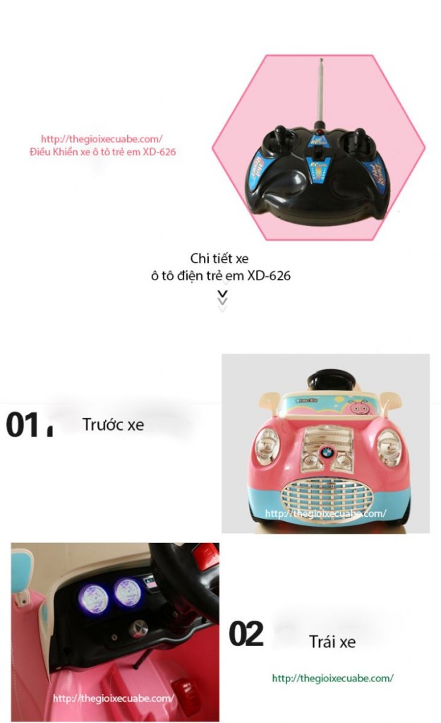 xe hơi điện trẻ em xd-626 cao cấp giá rẻ